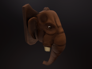 mammoth head pbr 3D 모델