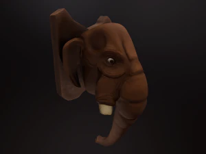 голова мамонта пбр 3D Модель