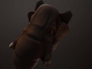mammoth head pbr 3D 模型