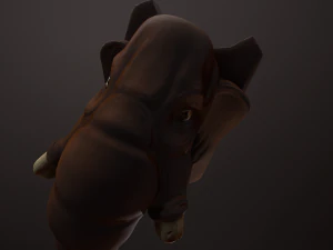 mammoth head pbr 3D Model