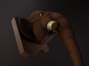mammoth head pbr 3D 模型