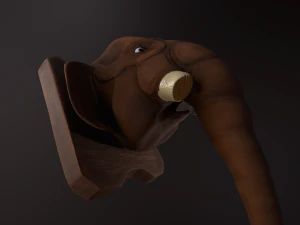 mammoth head pbr 3D Model