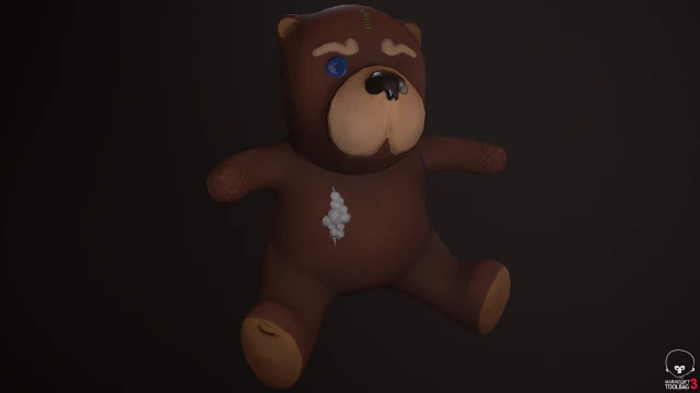 toy bear pbr 3D Model .c4d .max .obj .3ds .fbx .stl .blend 