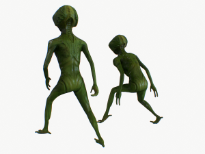 alien rigged lowpoly 3D 模型