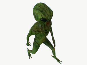 alien rigged lowpoly 3D 模型