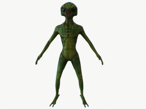 alien rigged lowpoly 3D 模型