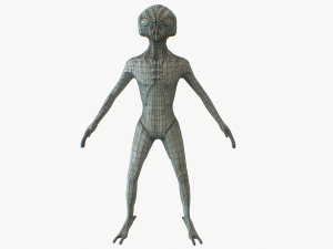 alien rigged lowpoly 3D 模型