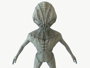 alien rigged lowpoly 3D 模型