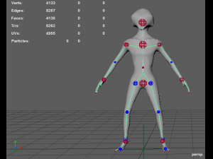 alien rigged lowpoly 3D 模型