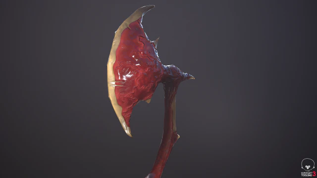 battle axe 3D Model .c4d .max .obj .3ds .fbx .stl .blend