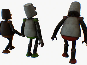 robot cartoon rigged pbr 3D Model