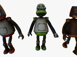 robot cartoon rigged pbr 3D Model