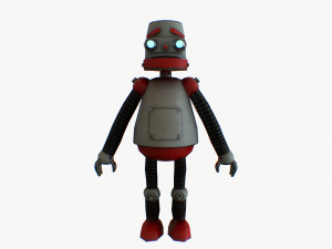 robot cartoon rigged pbr 3D Model