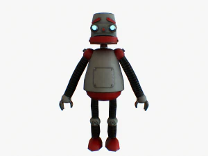 robot cartoon rigged pbr 3D Model