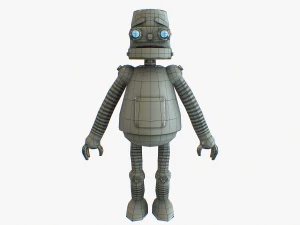 robot cartoon rigged pbr 3D Model