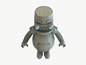robot cartoon rigged pbr 3D Model