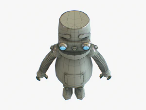 robot cartoon rigged pbr 3D Model