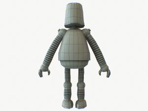 robot cartoon rigged pbr 3D Model
