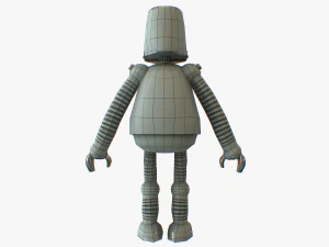 robot cartoon rigged pbr 3D Model
