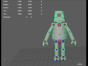 robot cartoon rigged pbr 3D Model
