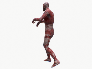 burned zombie rigged pbr 3D Model
