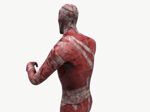 burned zombie rigged pbr 3D Model