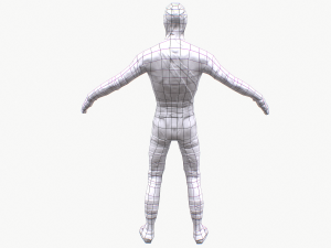burned zombie rigged pbr 3D Model