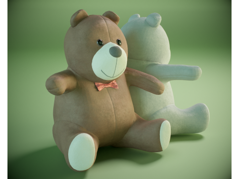 Teddy Bear Toy PBR 3D Model