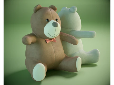 Teddy Bear Toy PBR 3D Model