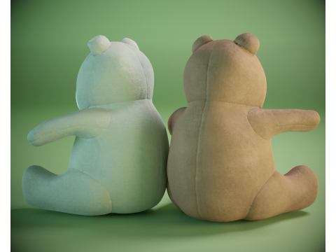 Teddy Bear Toy PBR 3D Model