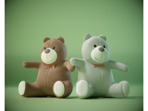 Teddy Bear Toy PBR 3D Model