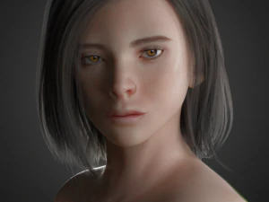 lily asian women full body 3D Model
