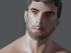 aston bara men character full body upper texture 5usd discounted 3D Model