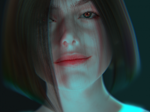 arin head cute girl Modelo 3D
