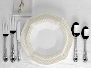 luxury spoon set 3D 模型