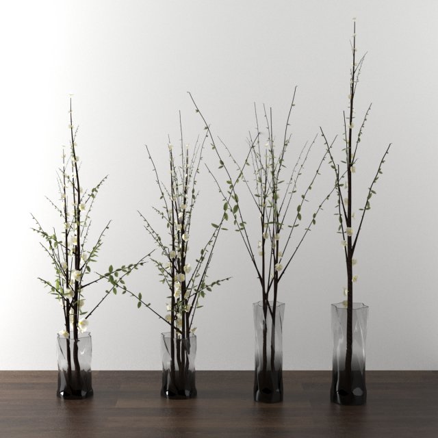 decorative plants Modelo 3D .c4d .max .obj .3ds .fbx .stl .blend