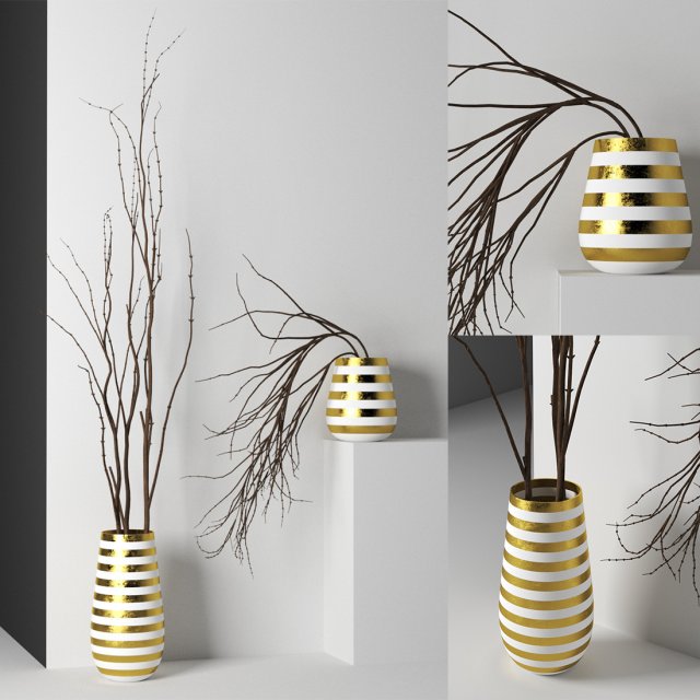 vase 1022 3D Model .c4d .max .obj .3ds .fbx .stl .blend