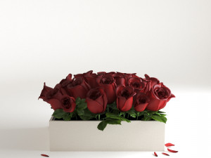 red flowerbox 3D Model