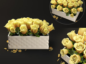 yellow flowerbox 3D 모델