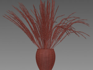 dry decorative plant 3D Model