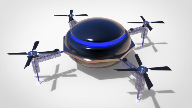 copter drone Modèle 3D .c4d .max .obj .3ds .fbx .stl .blend 