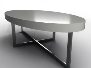 oval coffee table 3D Model