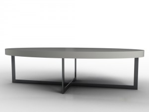 oval coffee table Modelo 3D
