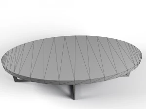 oval coffee table 3D Model