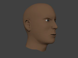 чоловіча голова людини 3D Модель