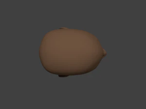 human male head 3D Model