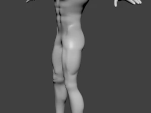 людське базове повне чоловіче тіло 3D Модель