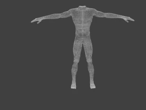 human basic complete male body 3D Model