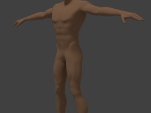 basic male human character Modèle 3D
