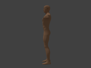 basic male human character Modèle 3D